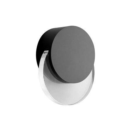 Oxygen Pavo Outdoor Wall Sconce, 1-Light, LED, Black, Clear Shade, 5.5"W (3-753-15 42R2M) 3-753-15